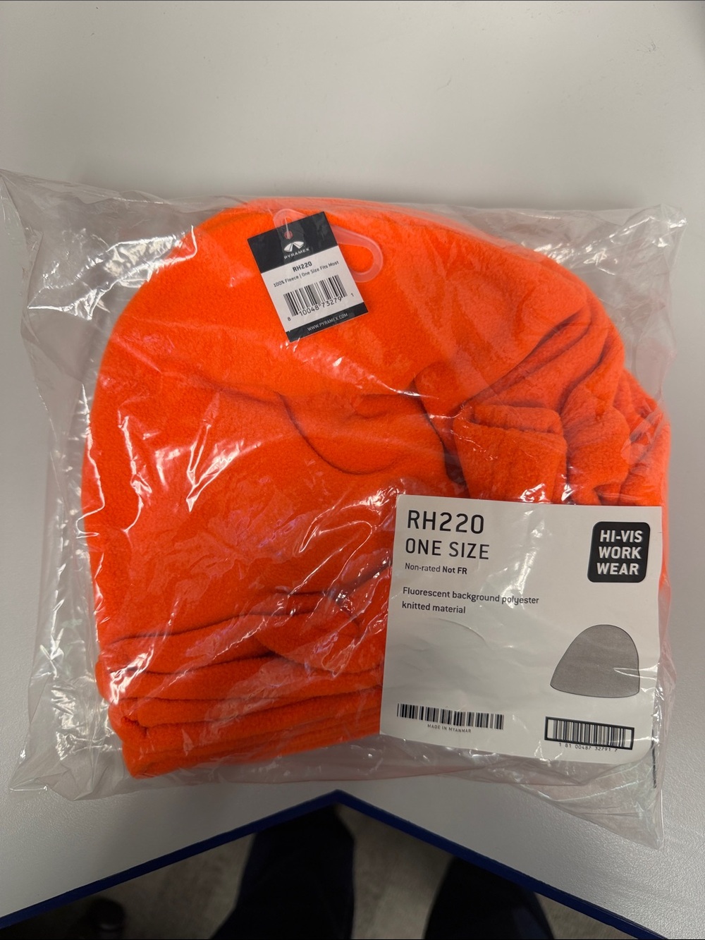 Construction Fluorescent Orange Beanie - PKG 5